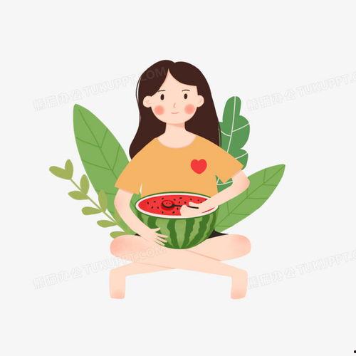 吃瓜女孩素材,网络时代的娱乐观察者