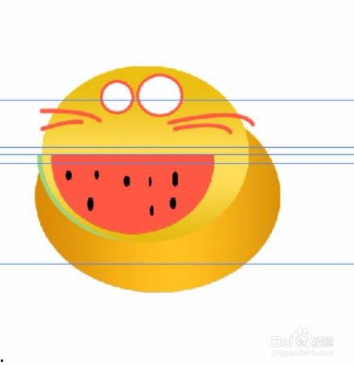 吃瓜猫简笔画,萌态可掬的日常瞬间  第3张